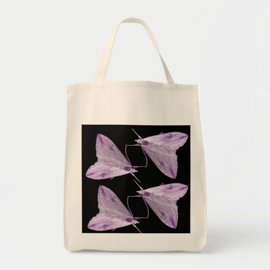 Lila Moth Art Toag Tragetasche (Vorne)