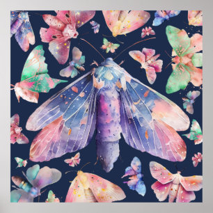 Lila Moth Poster