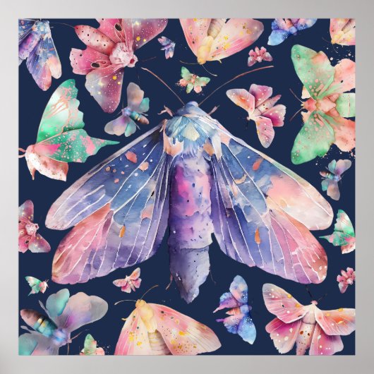 Lila Moth Poster (Vorne)