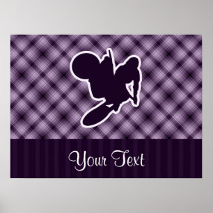 Lila Motocross-Peitsche Poster