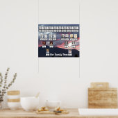 Lila Mountain Sunset Foto United Family Trees Poster (Küche)