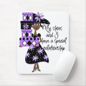 Lila Mousepad (Mit Mouse)