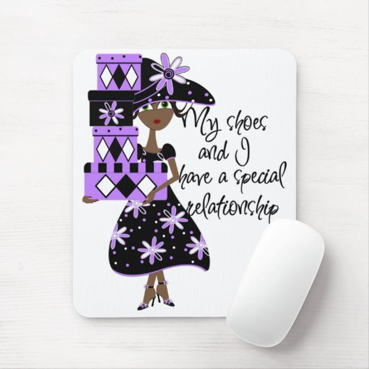 Lila Mousepad (Mit Mouse)