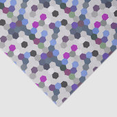 Lila Multi-Hexagons Nahtlos Seidenpapier (Ausschnitt)