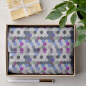 Lila Multi-Hexagons Nahtlos Seidenpapier (Geschenk)