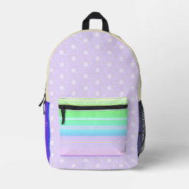 Lila Multicolorkunst Bedruckter Rucksack