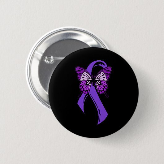 Lila Multifunktionsgerät - Fibromyalgie Bewusstsei Button (Vorne & Hinten)