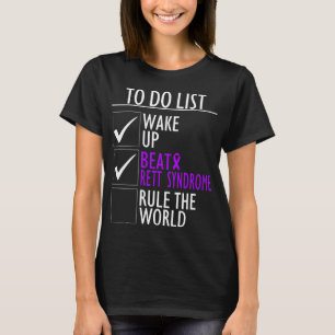 Lila Multifunktionsleiste zur Erkennung von Rett-S T-Shirt