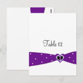 Lila Multifunktionsleisten-Tischkarte Postkarte (Vorne/Hinten)