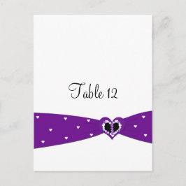 Lila Multifunktionsleisten-Tischkarte Postkarte