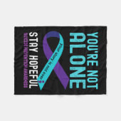 Lila Multifunktionsleisten-Unterstützung für die P Fleecedecke (Vorderseite (Horizontal))