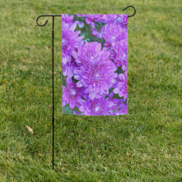 Lila Mums Garden-Flagge