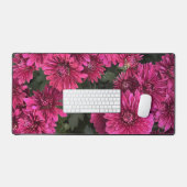 Lila Mums Schreibtischunterlage (Tastatur & Maus)