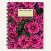 Lila Mums SpiralNotebook Notizblock (Vorderseite)