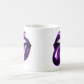 Lila Mund Kaffeetasse (Mittel)