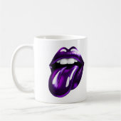 Lila Mund Kaffeetasse (Links)