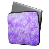 Lila Mur Frenzy Laptop Sleeve (Vorderseite Links)