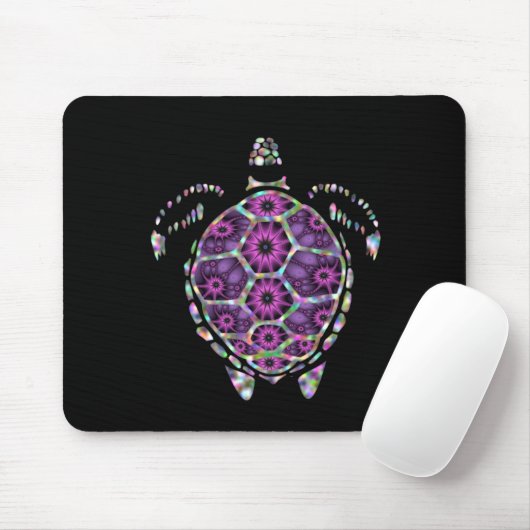 Lila Muschel der Schildkröte Mousepad (Mit Mouse)