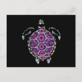 Lila Muschel der Schildkröte Postkarte (Vorderseite)