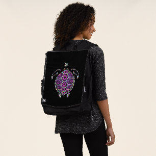 Lila Muschel der Schildkröte Rucksack