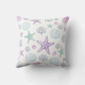 Lila Muschel Kissen (Rückseite)