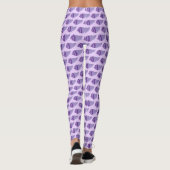 Lila Muschel Seashell Conch Ocean Beach Leggings (Rückseite)
