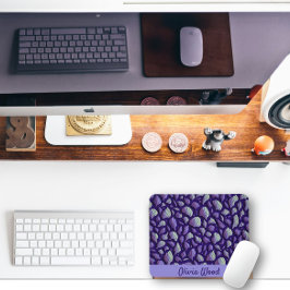 Lila Muscheln Mousepad