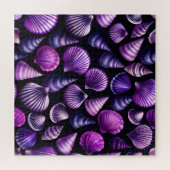 Lila Muscheln-Puzzle Puzzle (Horizontal)