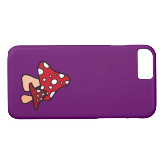 Lila Mushroom Case-Mate iPhone Hülle (Rückseite (Horizontal))