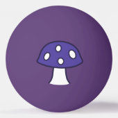 Lila Mushroom Pong Ball Tischtennisball (Rückseite)