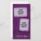 Lila Musik - benutzerdefinierte Foto-Karten (Vorne/Hinten)