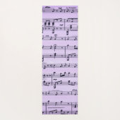 Lila Musik- und Theatermasken Yogamatte (Rückseite)