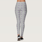 Lila Musikereignisse Leggings (Rückseite)