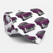 Lila Muskelwagen Krawatte (Gerollt)