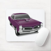 Lila Muskelwagen Mousepad (Mit Mouse)