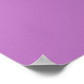 Lila Mustache Poster (Ecke)