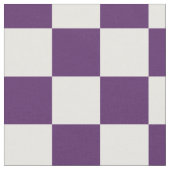 Lila Muster auf dem weißen Prüfbrett Stoff (Nahaufnahme)