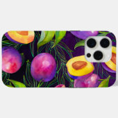 Lila Muster Case-Mate iPhone Hülle (Rückseite (Horizontal))