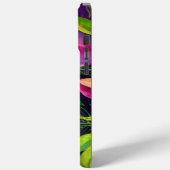 Lila Muster Case-Mate iPhone Hülle (Rückseite / Links)