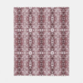 lila Muster der barocken Art Fleecedecke (Vorderseite)