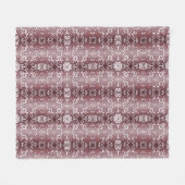 lila Muster der barocken Art Fleecedecke (Vorderseite (Horizontal))