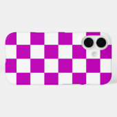Lila Muster eines Karos Case-Mate iPhone Hülle (Rückseite (Horizontal))