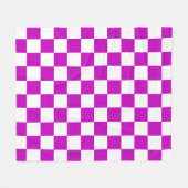 Lila Muster eines Karos Fleecedecke (Vorderseite (Horizontal))