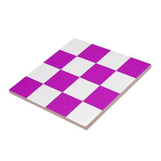 Lila Muster eines Karos Fliese (Seite)