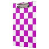 Lila Muster eines Karos Klemmbrett (Links)