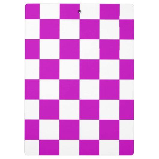 Lila Muster eines Karos Klemmbrett (Rückseite)