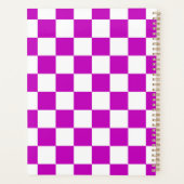 Lila Muster eines Karos Planer (Rückseite)