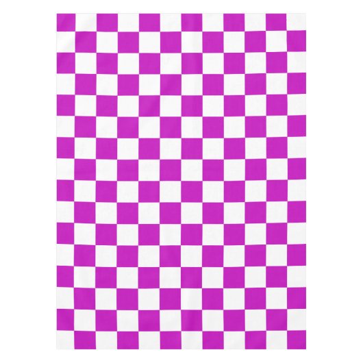 Lila Muster eines Karos Tischdecke (Vorderseite)