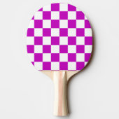 Lila Muster eines Karos Tischtennis Schläger (Rückseite)