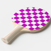 Lila Muster eines Karos Tischtennis Schläger (Vorderseite)